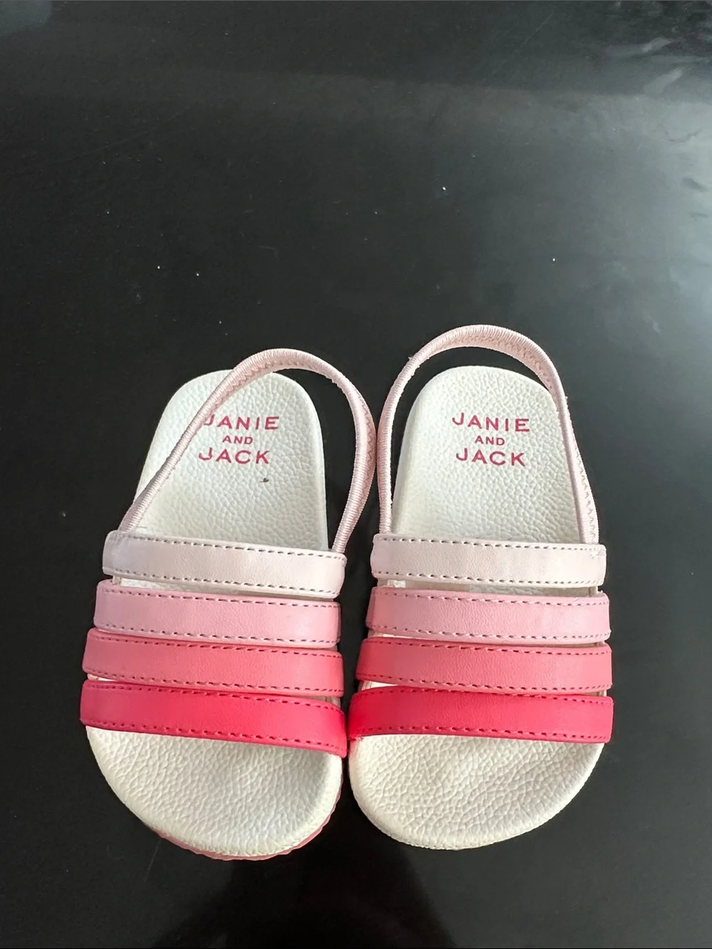 Janie and Jack Pink Ombre Girls' Slingback Sandals